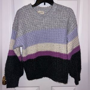 Universal Threads (Target Brand) Gray and Purple Sweater, Size XS